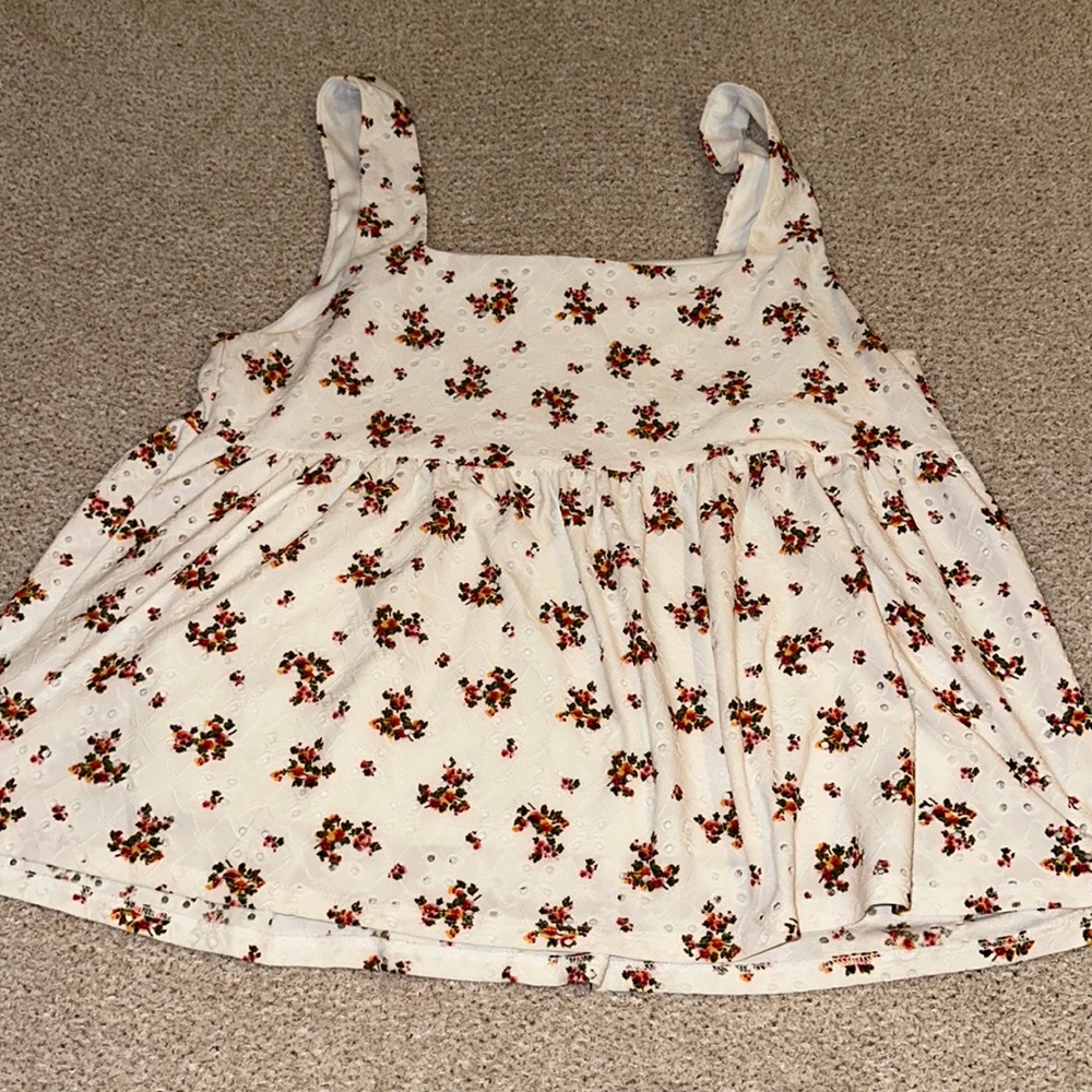The Nines floral tank top, size large